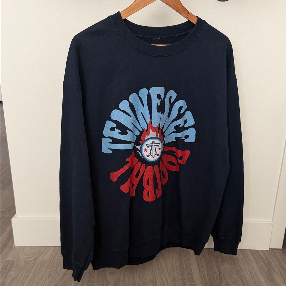 Tennessee Titans Graphic Crewneck Sweatshirt - Navy